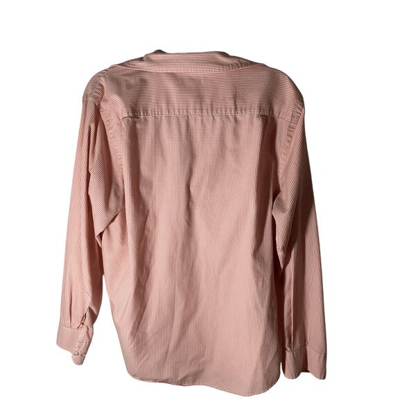 Van Heusen Men's Checkered Large Button Down Dress Shirt - Picture 5 of 5